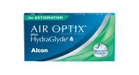 AIR OPTIX plus HydraGlyde Toric contact lens pack shot banner